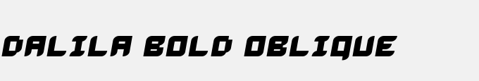 Dalila Bold Oblique