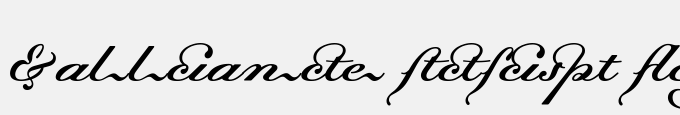 Dalliance Script Ligatures
