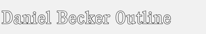 Daniel Becker Outline