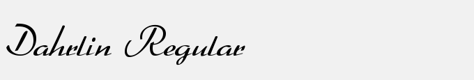 Dahrlin Regular