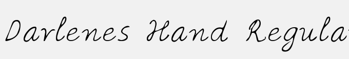Darlenes Hand Regular