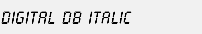 Digital DB Italic