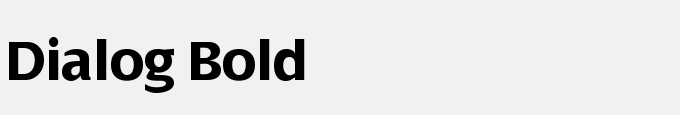 Dialog Bold