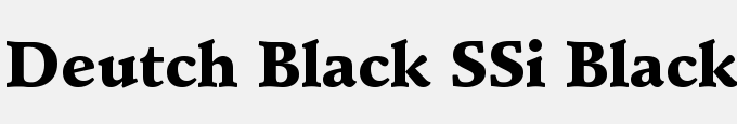 Deutch Black SSi Black