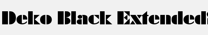 Deko Black Extended-Serial-Regular
