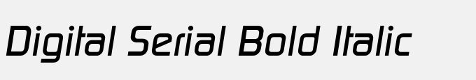 Digital-Serial-Bold Italic