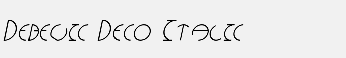 Debevic Deco Italic