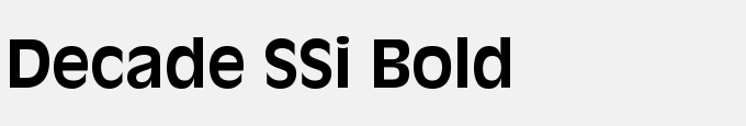Decade SSi Bold