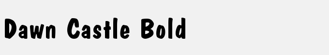 Dawn Castle Bold