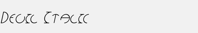 Devil Italic