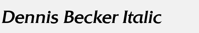 Dennis Becker Italic