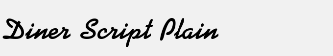 Diner Script Plain