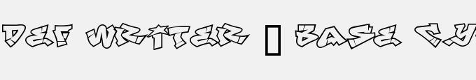 Def Writer | BASE Cyr
