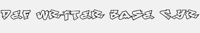 Def Writer | BASE Cyr