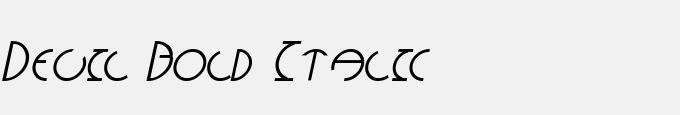 Devil Bold Italic