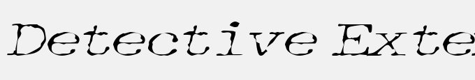 Detective Extended Italic