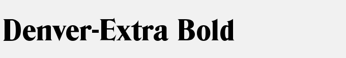 Denver-Extra Bold