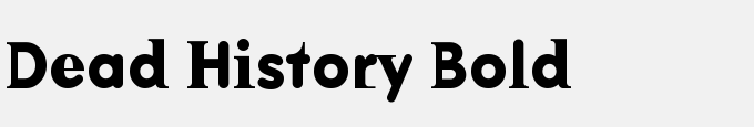 Dead History Bold