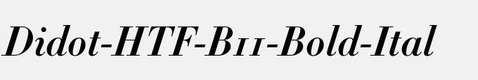 Didot-HTF-B11-Bold-Ital