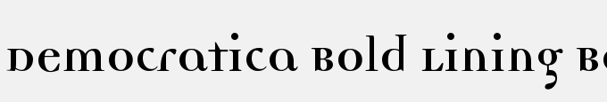Democratica Bold Lining Bold