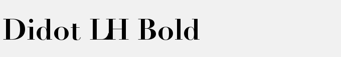 Didot LH Bold
