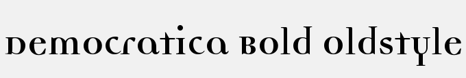 Democratica Bold Oldstyle Bold