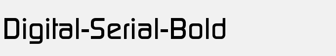 Digital-Serial-Bold