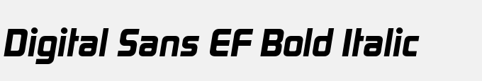 Digital Sans EF Bold Italic