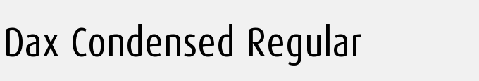 Dax Condensed-Regular