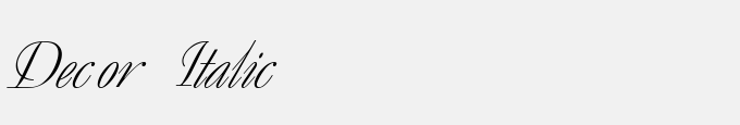 Decor Italic