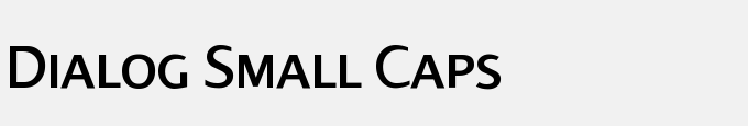 Dialog Small Caps