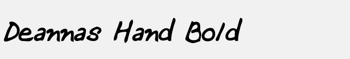 Deannas Hand Bold