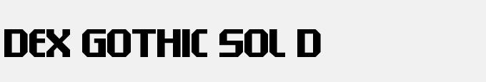 Dex Gothic Sol D