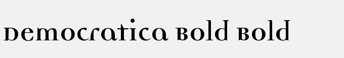 Democratica Bold Bold