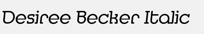 Desiree Becker Italic