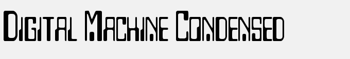Digital Machine Condensed