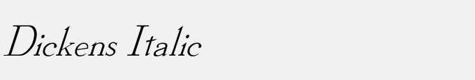 Dickens Italic