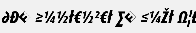 Dax Condensed-Ex Bold Italic Exp