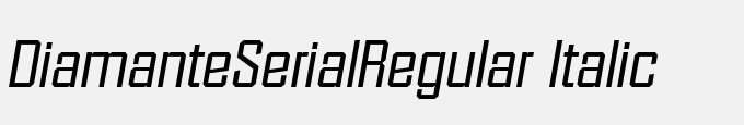 Diamante-Serial-Regular Italic