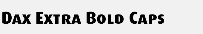 Dax-Extra Bold Caps