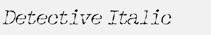 Detective Italic
