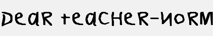 Dear Teacher-Normal Bold