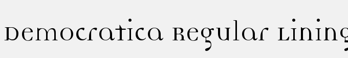 Democratica Regular Lining Regular