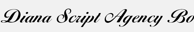 Diana Script Agency Bold Plain:001.000