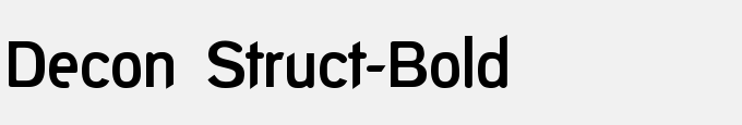 Decon Struct-Bold