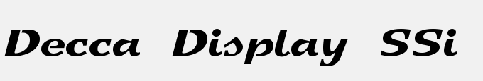 Decca Display SSi