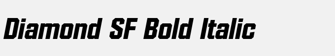 Diamond SF Bold Italic