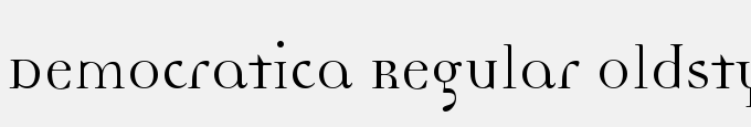 Democratica Regular Oldstyle Regular