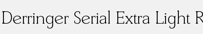 Derringer-Serial-Extra Light-Regular