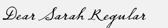 Dear Sarah Regular